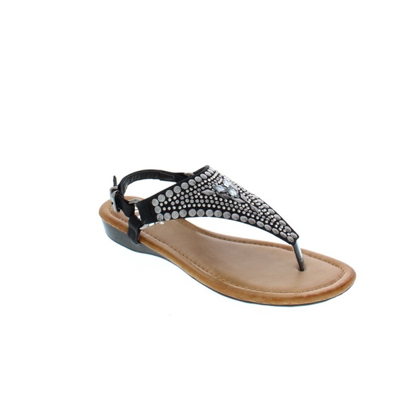 Zara Black and Brown Sandals with Beaded Elegance - Picture 7 of 10